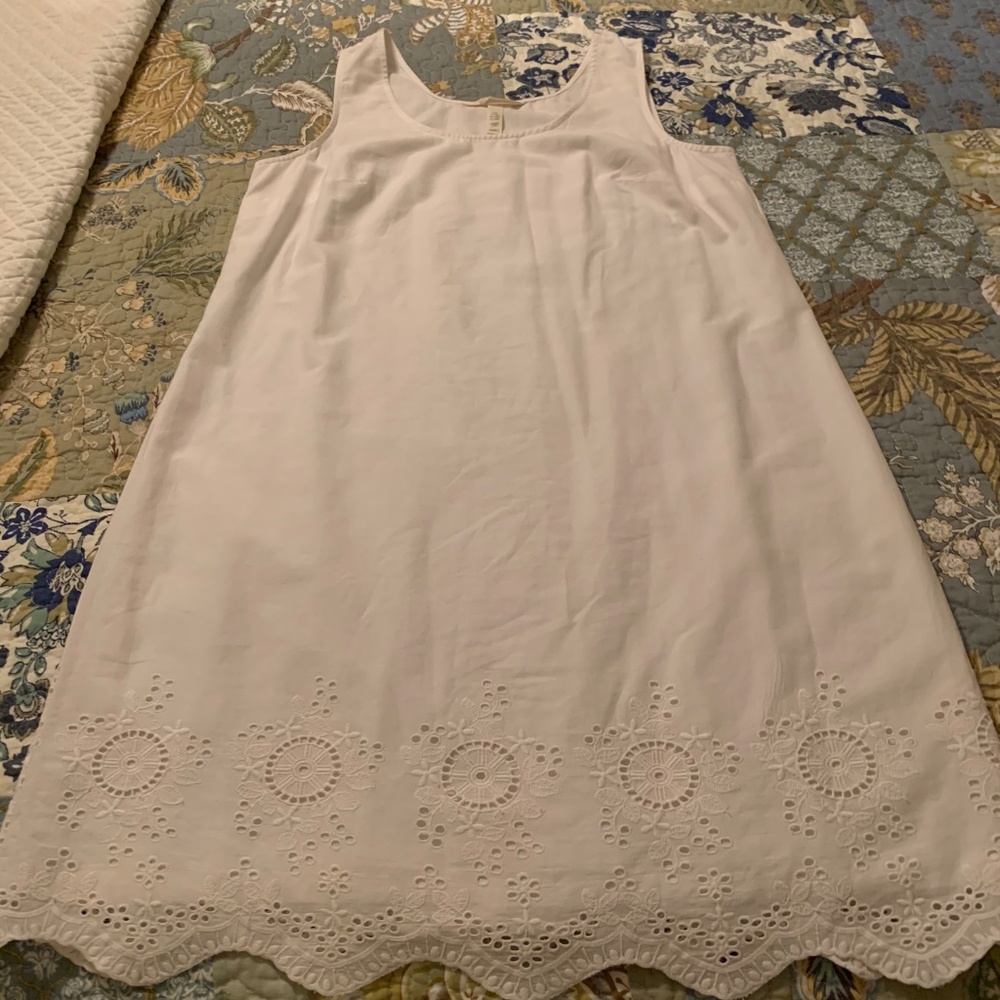 White Summer Eyelet Dress